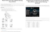 Logitech G G29 Driving Force Racing Wheel and Floor Pedals, Enchufe británico - Negro