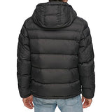 Tommy Hilfiger Down Alternative Hooded Puffer Jacket (Standard and Big & Tall) Abrigo de plumón, Negro, XL para Hombre