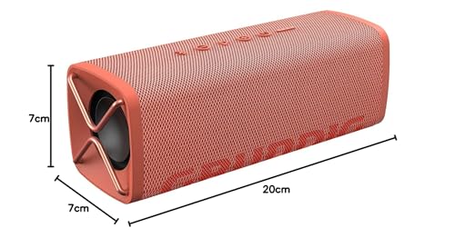 Grundig GBT Club Coral: altavoz Bluetooth, caja de sonido, graves, potencia total de salida de 20 W RMS, alcance de hasta 20 metros, más de 20 h duración de la batería, función de banco de energía