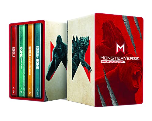 Godzilla/Kong - Collection 4 films : Godzilla + Godzilla : Roi des monstres + Kong : Skull Island + Godzilla vs Kong [Francia] [4k Ultra-HD + Blu-Ray]
