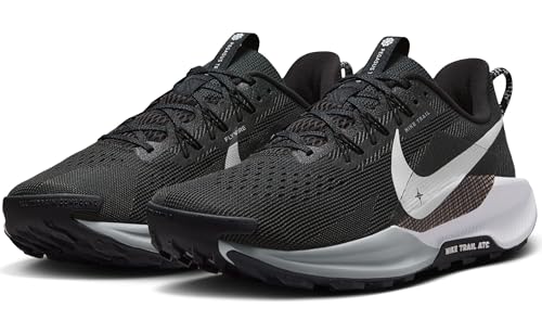 NIKE Reactx Pegasus Trail 5, Sneaker Hombre, Black White Anthracite Wolf Grey, 42 EU