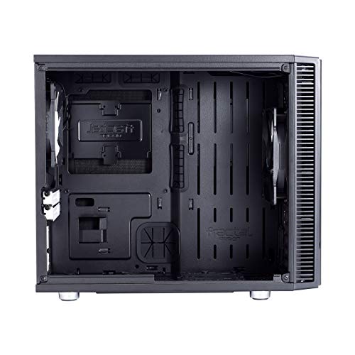 Fractal Design Nano S Window , Mini Tower Computer Case , ITX , Optimized for High Airflow and Silent Computing with ModuVent Technology ,2x Fractal Design Dynamic X2 GP,14 Fans included ,Black Window