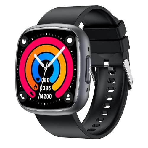 Knauermann Neo 2 (2025) - Negro Rectangular - Reloj Inteligente de Salud, Negro, Höhe: 42mm; Breite: 40mm; Dicke: 10,9mm, Rectangular