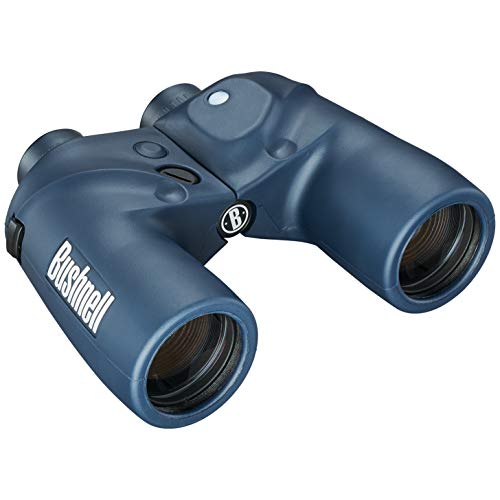 Bushnell - Marine - 7x50 - Azul - Prisma Porro - Telemetro interno - Brújula iluminada - Impermeable - Observación de aves - Visitas turísticas - Viajes - Vida silvestre - Prismáticos - 137500