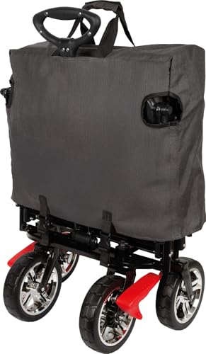 Small Foot Carrito Plegable con Techo Desmontable, protección contra Lluvia, Frenos, asa Regulable y máx. 80 kg, 12729, Color Coloured
