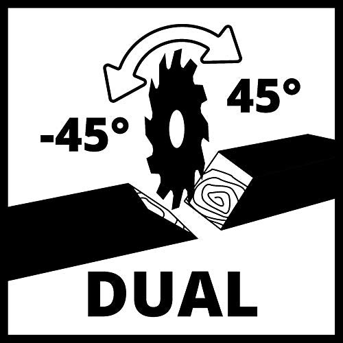 Einhell Ingletadora telescópica dual TE-SM 2534 Dual (1800 W, hoja de sierra Ø 250 mm, ancho de corte 310 mm, arranque suave, cabezal de sierra basculante, láser, luz LED)