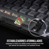 CORSAIR K65 PLUS WIRELESS 75% RGB Teclado Mecánico para Juegos Intercambiable en Caliente - Interruptores Lineales Rojos CORSAIR MLX Prelubricados - Insonorización - Teclados PBT - QWERTY ES - Negro