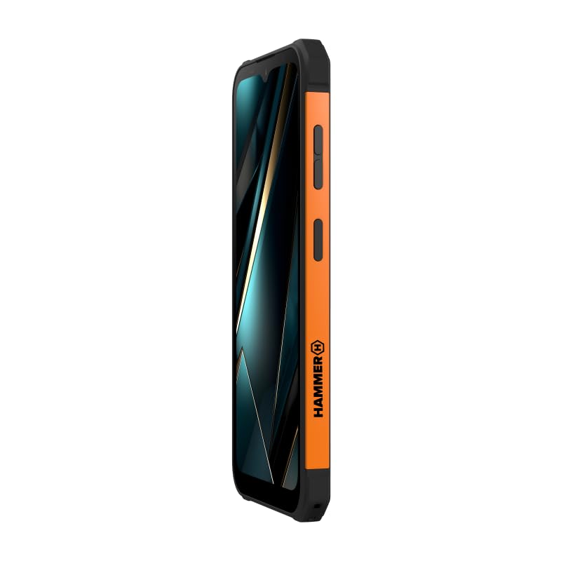 Hammer Iron Steel Lite sin Contrato Robusto, Resistente al Agua, Dual SIM, Potente batería de 6500 mAh, 64GB + 4GB RAM, Android 14, cámara 13 Mpx con Sensor de visión Nocturna, 300 Horas en Espera