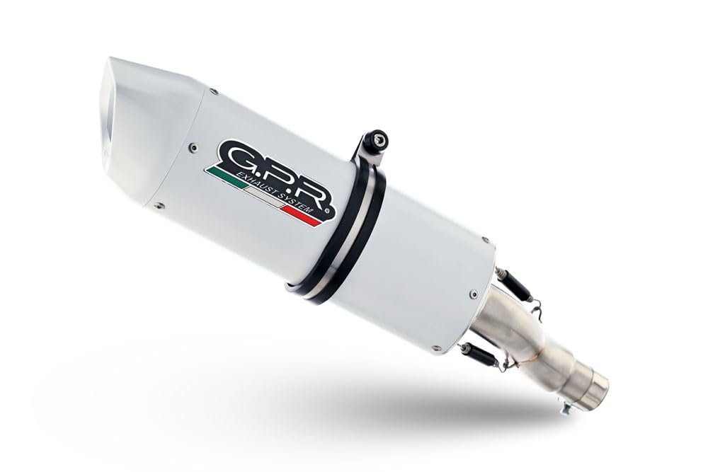 Tubo de escape marca GPR compatible con Suzuki GSX-S 950 2015-2016, Albus Ceramic, tubo de escape completo homologado, suministrado con db killer extraíble, catalizador y colector