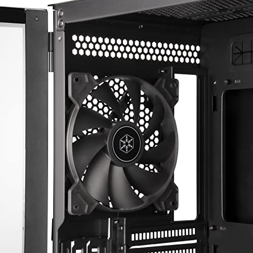 Silverstone SST-SEH1B-G - Seta H1 Carcasa Torre Mediana con Panel Frontal de Rejilla Perforada, chasis de Acero e iluminación ARGB