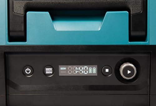 Makita MW001GZ - Microondas con batería, 40 V, máx. 350/500 W, 8 L (sin batería, sin cargador)