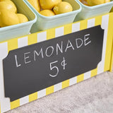 Teamson Kids Puesto de Limonada de Madera Sunny Citrus con 18 Accesorios, exprimidor, Vasos y Juego Educativo de rol para niños