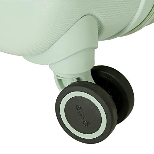 Enso Tropical Love Maleta de Cabina Verde 40x55x20 cms Rígida ABS Cierre TSA Integrado 37L 2,74 kgs 4 Ruedas Dobles Equipaje Mano