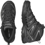 Salomon X Ultra Pioneer Mid Gore-Tex Zapatillas de Senderismo para Hombre, Cualquier clima, Sujeción del pie segura, Estabilidad y amortiguación, Black, 43 1/3