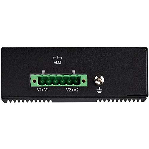 StarTech.com Switch Conmutador Industrial Ethernet Gigabit de 8 Puertos PoE no Gestionado de Servicio Pesado GbE PoE+ IP30 (IESC1G80UP)