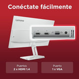 Lenovo L27i-4B - Monitor 27" (IPS, 1920 x 1080 px, 16:9, 100 Hz, Tiempo de Respuesta 4ms, HDMI, VGA, Montaje VESA 100 mm, Soporte de Inclinación) Color Gris Nube, Versión Actual
