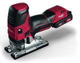 Flex JS 18.0-EC/5.0 489778 - Sierra de calar con batería (sierra de 18 V, 5,0 Ah, velocidad de carrera sin carga: 0-3500 /min, carrera de 26 mm, carrera de péndulo 4)