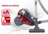 Hoover - Reactiv RC25 - Aspirador sin bolsa con filtro EPA, Especial para parquet y mascotas - Potencia 800W, Clase A, Color Rojo