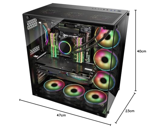 INTER-TECH C-701 Panorama Full Tower Negro