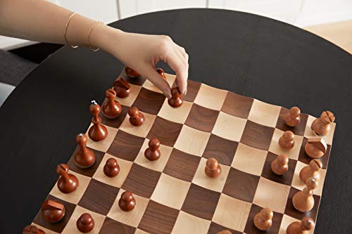 Umbra Wobble Juego de ajedrez de madera, Nogal