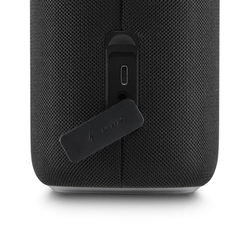 Hama Altavoz Bluetooth 30W, Resistente al Agua IPX4, Efectos de luz LED, 12 Horas de duración de la batería, Caja de música Bluetooth, Negro
