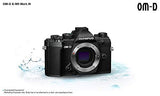 Olympus OM-D E-M5 Mark III Micro Four Thirds carcasa de la cámara, sensor de 20 MP, estabilizador de imagen de 5 ejes, potente autofoco, visor electrónico OLED, vídeo 4K, WLAN, Bluetooth, negro