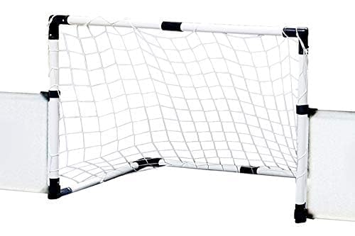 Dunlop Juego Valla, 2 porterías, fútbol y Bomba, 426 x 235 x 36 cm, Unisex para jóvenes, Azul/Blanco/Negro, 426 cm x 235 x 36 cm