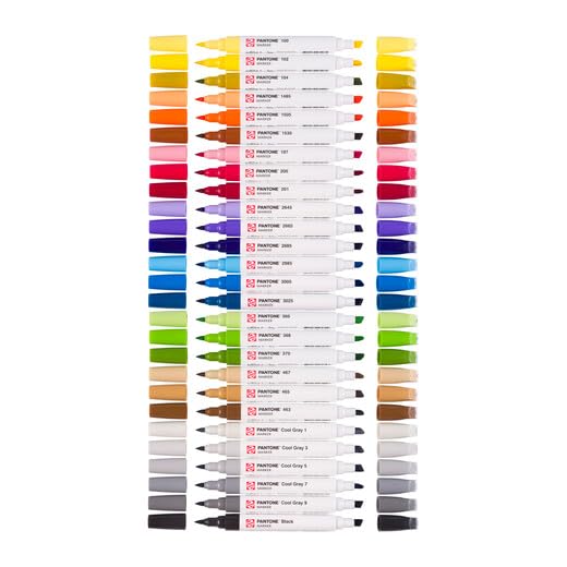 Talens | Pantone Marker Set de 27 | Rotulador Doble Punta con Punta de Pincel y Cincel | Tinta Pigmentada a Base de Agua en Colores Pantone