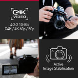 Panasonic LUMIX DC-G9M2LE Cámara Micro Cuatro Tercios sin Espejo, Lente Leica DG Vario-Elmarit 12-60mm F2.8-4.0, 25.2MP, 4K 120p/100p y 5.7K 30p/25p, Híbrido De Fase, WiFi, Bluetooth, HDMI, Negro