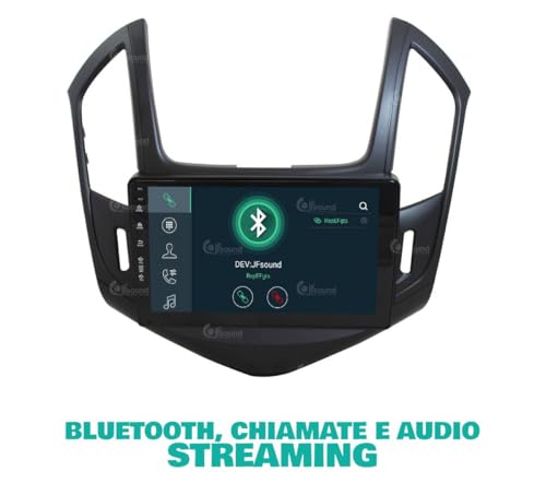 Radio de Coche para Chevrolet Cruze después 2013 Negro Android GPS Bluetooth WiFi USB Dab+ Touchscreen 9" 8core Carplay AndroidAuto