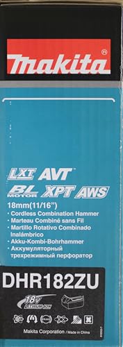 Makita Martillo combinado de batería DHR182ZU (sin batería, sin cargador, sin extracción de polvo)