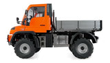 Amewi Mercedes-Benz Unimog 4WD 1:10 ARTR Orange RC - Soporte teledirigido con Licencia para vehículo