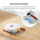 roborock Qrevo Robot Aspirador y fregasuelos, Funciones Automáticas de Vaciado, Lavado, Secado, Limpieza de la Base y Autorrellenado, Mapeo 3D, Potencia de succión de 5500 Pa Aspirador Robot