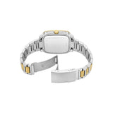 Fossil Reloj Crosby para Hombre, Movimiento de Cuarzo de Tres Agujas con Fecha y Correa de Acero Inoxidable, Plata y Tono Dorado