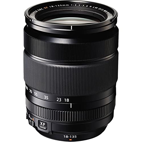 Fujifilm Fujinon - XF18-135mm F3.5-5.6 R OIS WR (Distancia Focal 18-135mm, Apertura f/3.5-5.6, Zoom óptico 7.5X,estabilizador óptico, diámetro: 67 mm), Negro