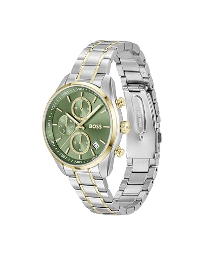 BOSS Reloj Analógico de Cuarzo Multifunción para Mujer Colección Grand Tour Ladies con Correa de Acero Inoxidable Bicolor - 1502766