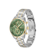 BOSS Reloj Analógico de Cuarzo Multifunción para Mujer Colección Grand Tour Ladies con Correa de Acero Inoxidable Bicolor - 1502766