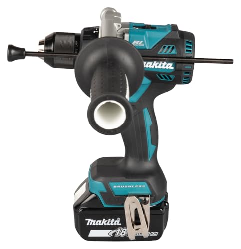Makita DHP492Z - Taladro combinado sin escobillas LXT de iones de litio de 18 V, baterías y cargador no incluidos, azul/negro