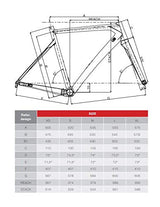 Dedacciai Strada Montura de Bicicleta de Carretera Vertigine Unisex, Color Negro/Rojo, XL