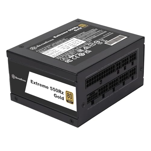 SilverStone Technology Extreme 550Rz Gold, Fuente de alimentación Modular SFX 80 Plus Gold 550W SFX12V 4,1 PCIe 5, SST-EX550R-GM