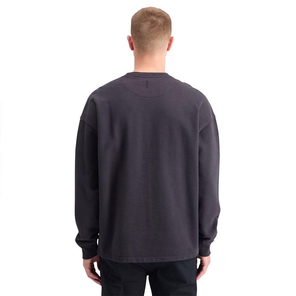 Scotch & Soda 3 Crosses Crewneck Sweatshirt, Sudadera Hombre, Negro, XL