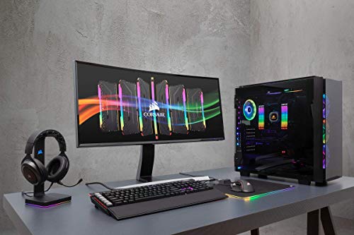 Corsair Vengeance RGB Pro 32 GB (2 x 16 GB) DDR4 3600 MHz C18, Kit de Memoria de Alto Rendimiento (AMD optimizado), Ordenador de escritorio, Negro