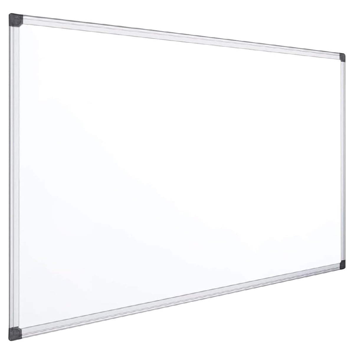 Pizarra Magnética Blanca, Pizarra Marco de Aluminio, Superficie Lisa Fácil de Borrar, Pizarra para Tomar Notas, Dibujar, Enseñar u Organizar, Herramienta para Oficina y Escuela - Ofituria (110x80)
