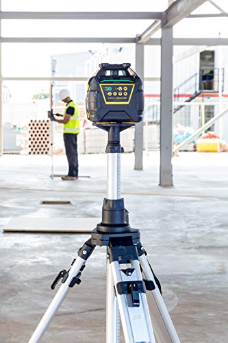 STANLEY FATMAX FMHT77448-1 - Nivel láser giratorio verde, 600 m, vial 360°, incluye detector
