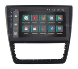 Radio de Coche para Skoda Yeti 2014 con climatizador Manual Android GPS Bluetooth WiFi USB Dab+ Touchscreen 10" 4core Carplay AndroidAuto