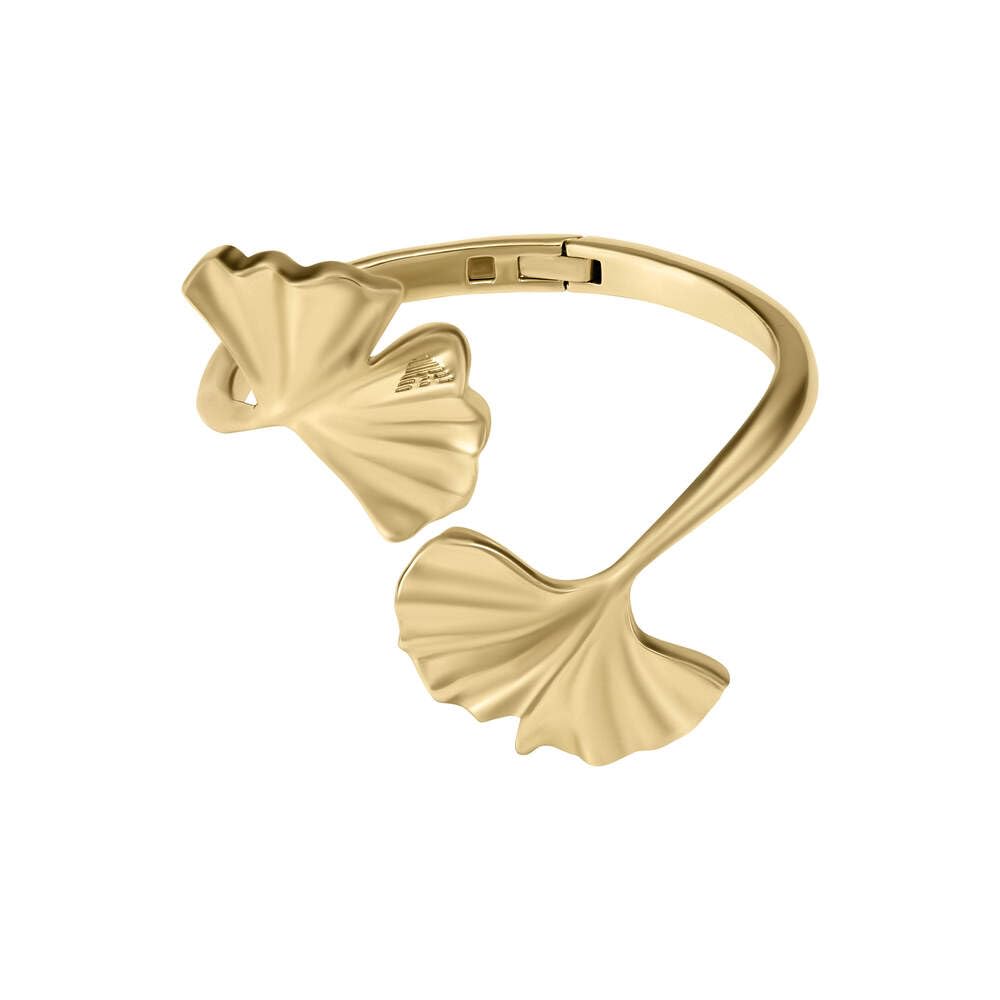 Emporio Armani Pulsera de mujer de latón con brazalete abierto