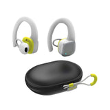 Hama | Auriculares Inalámbricos Bluetooth Deportivos (Auriculares Deportivos con hasta 7h de Música, IPX5, Micrófono Integrado) Blanco y Amarillo