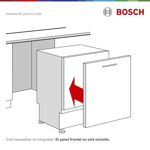 Bosch - Lavavajillas Totalmente Integrable, 45 cm, Serie 4, Home Connect, Motor EcoSilence, Blanco, SPV4EMX25E
