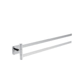 Toallero Doble Elements Striking de Villeroy & Boch, toallero de baño para Montaje en la Pared, Fabricado con latón Macizo, toallero Angular, Longitud 410 mm, Cromo