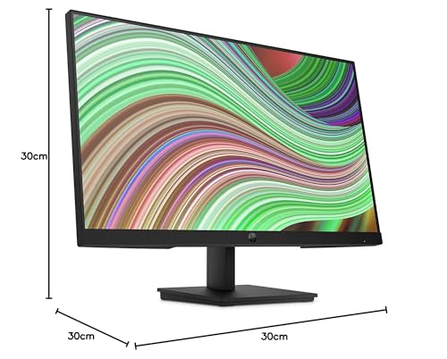 HP V24v G5 - Monitor de 24" Full HD (1920 x 1080, 75Hz, 5ms, 16:9, AMD FreeSync, Low Blue Light, HDMI, VGA, DisplayPort, Joypad OSD, Antirreflejo, Inclinación Ajustable, Altavoces) Negro